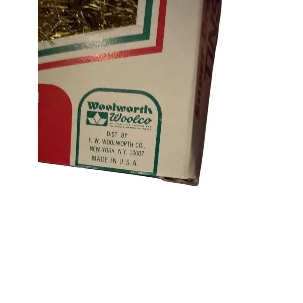 4 Vintage Woolworth Woolco Gold Tinsel Garland 25ft Super Drape Christmas Decor